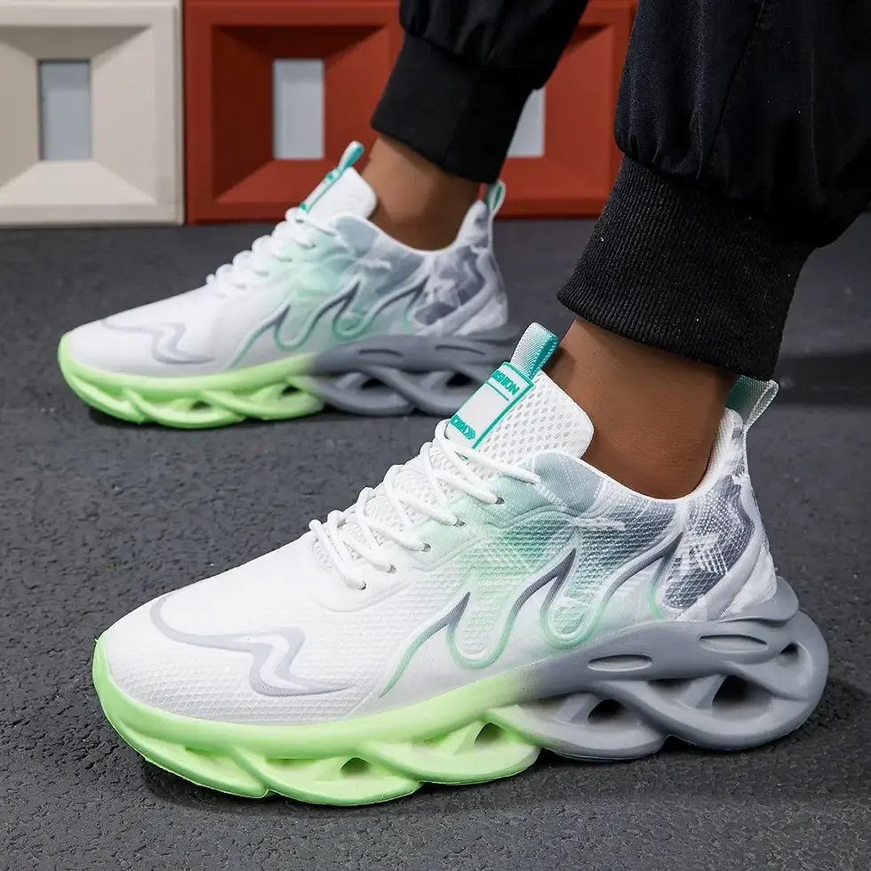 Thumbnail: Couple Running Shoes Men Women Lightweight Mesh Breathable Comfortable Flat Soft