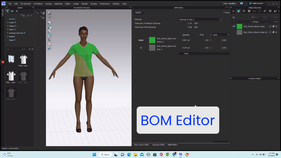 Generate a fashion tech pack directly from the CLO3D software.