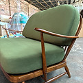 recovered green chair