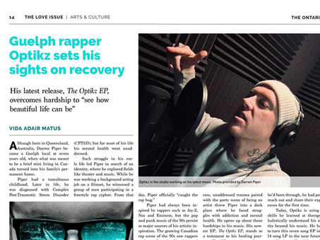 OPTIKZ FEATURED IN THE ONTARION NEWSPAPER