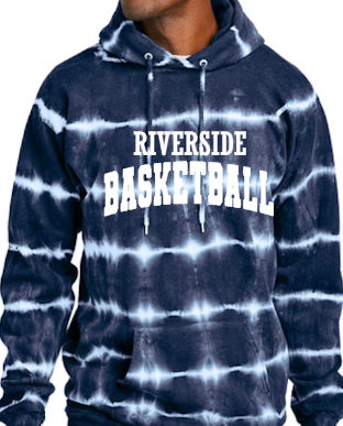 Stripe Tie-Dye Fleece - True Navy/ White