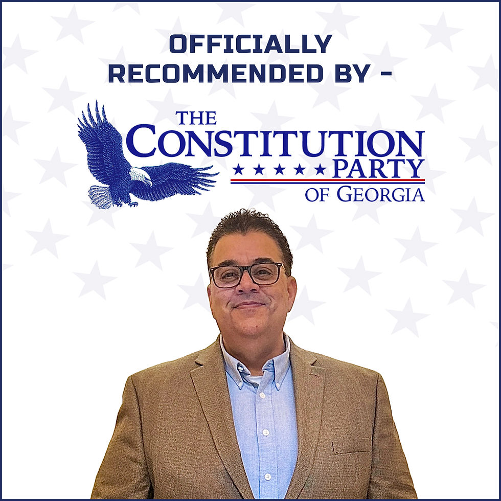 The Constitution Party Of Georgia Recommends Chris Mora for U.S. Congress in GA-11