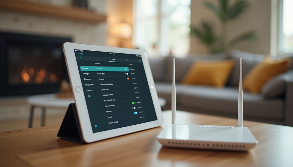 Setting up parental controls on a tablet in a Gilbert home