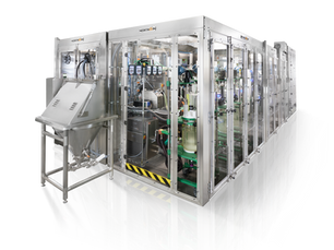 AN AUTOMATED MODULAR ASSEMBLY LINE FOR DRUGS IN A MINIATURIZED PLANT