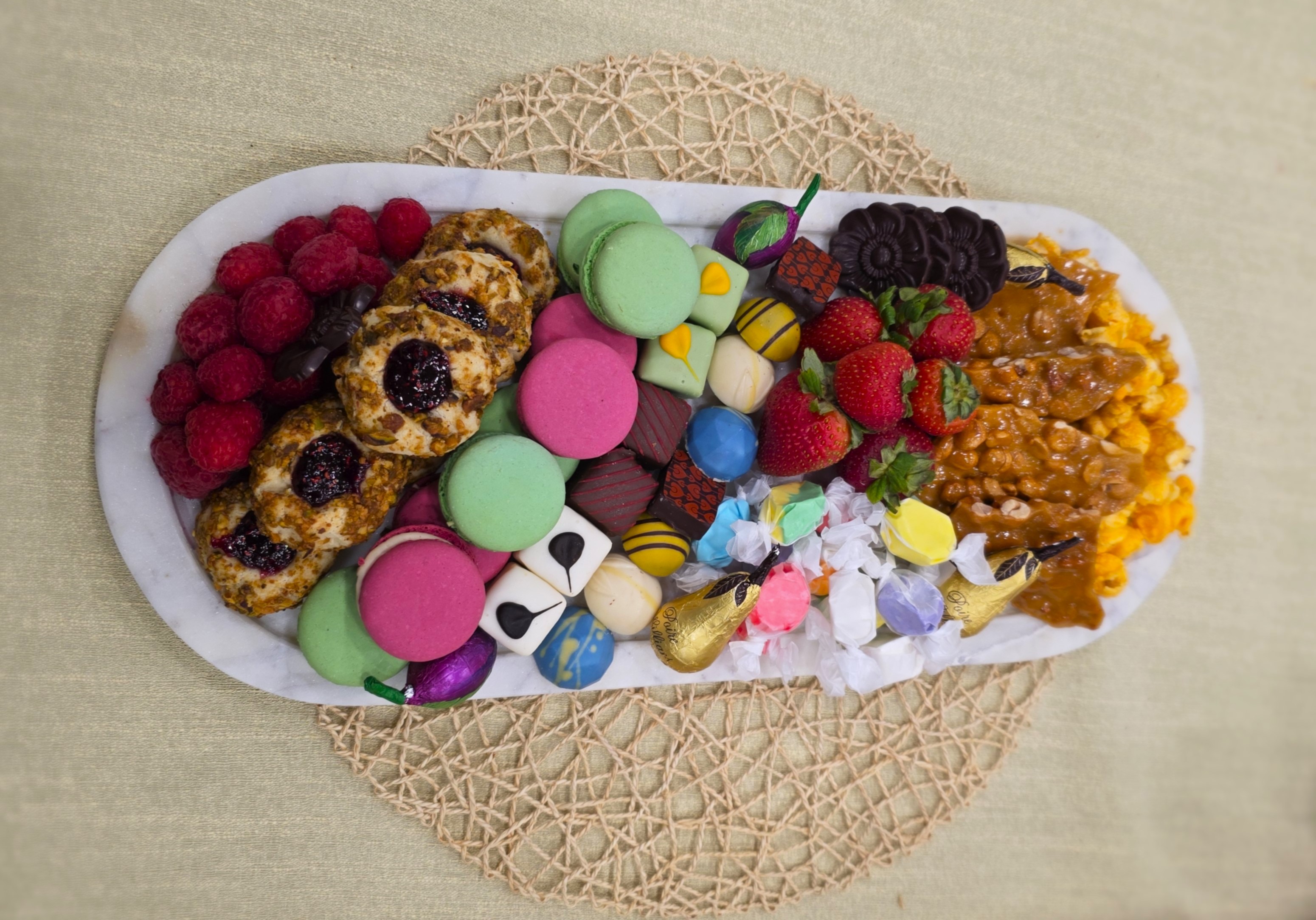 Arranged Food and Objects