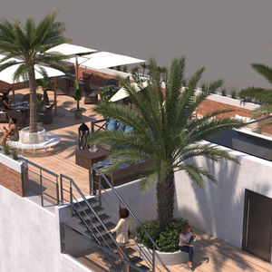 Vue du projet de la terrasse