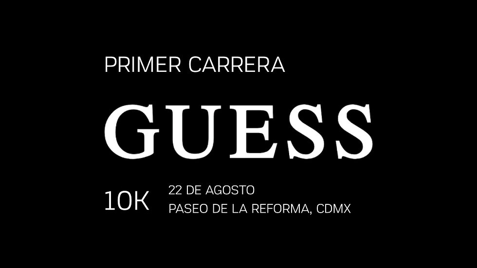 Primer Carrera GUESS