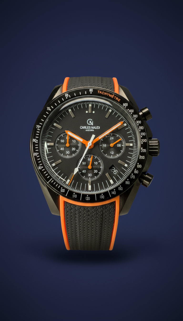 Reloj Chrono rojo y negro