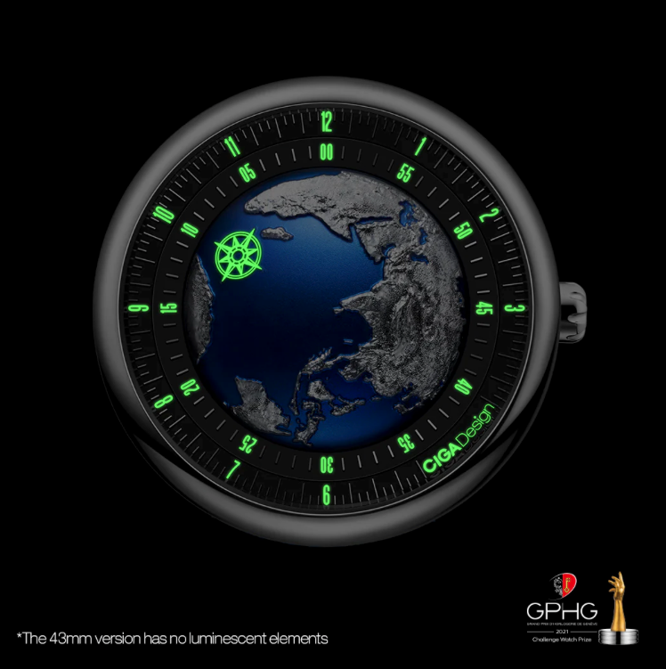 Thumbnail: CIGA design BLUE PLANET II · ATLANTIC OCEAN-INSPIRED AUTOMATIC WATCH 46mm
