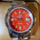 Miniatura: Reloj rojo Date Just  personalizado de acero