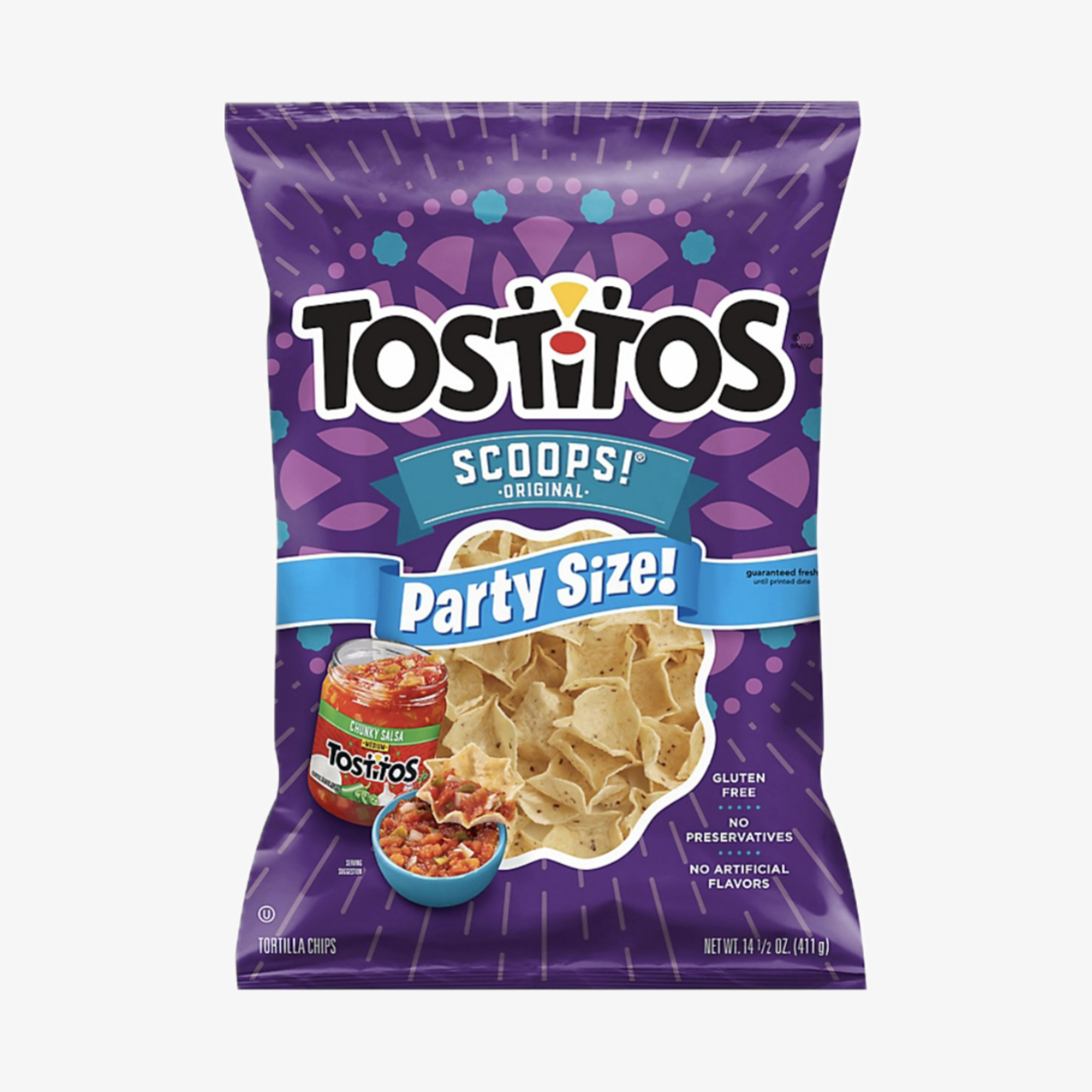 TOSTITOS Tortilla Chips Scoops Party Size - 14.5 Oz