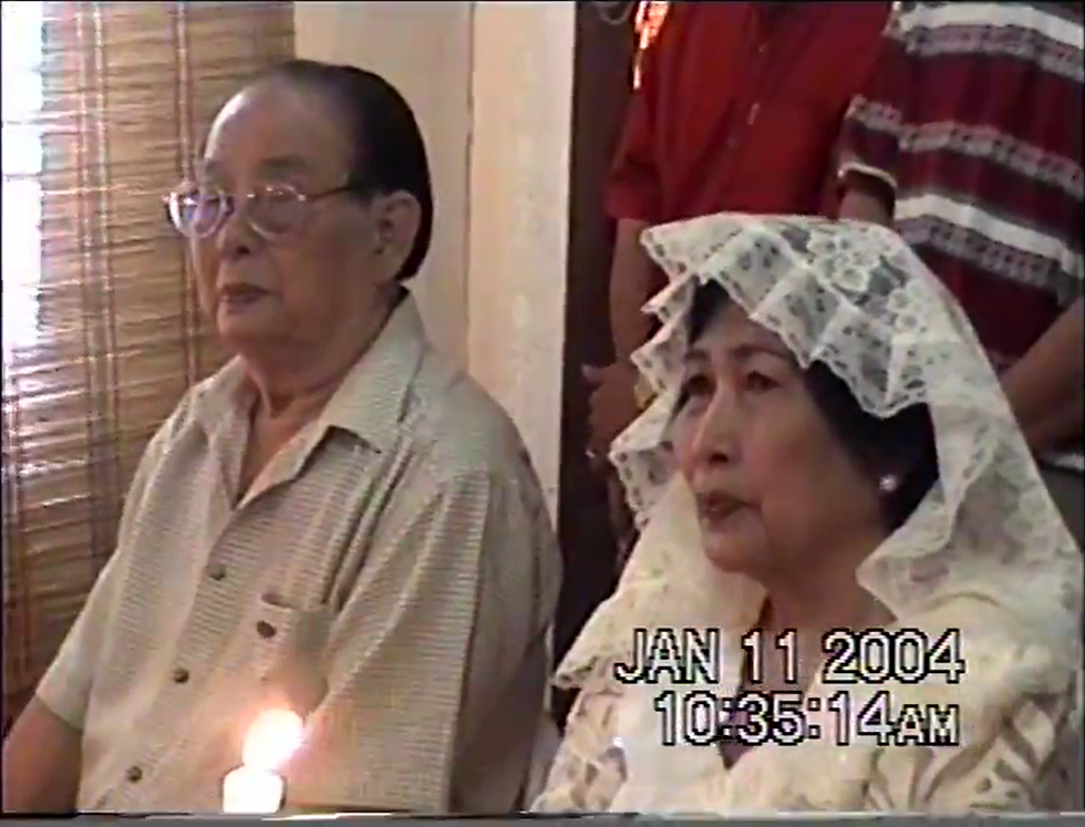 My Amah and Angkong on their wedding day, exactly one week before she passed away