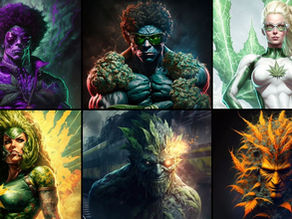 AI Art Unleashes Stunning Cannabis Superheroes and Villains