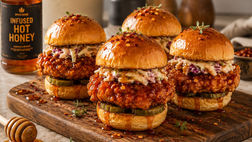 Cooking With A Buz: Infused Hot-Honey Chicken Sliders