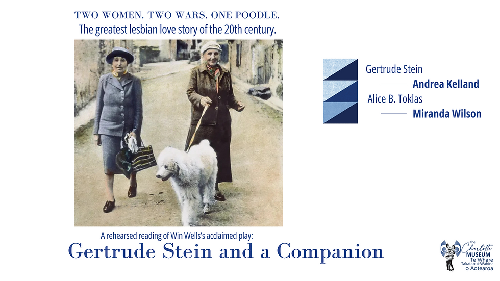 Gertrude Stein and a Companion. A Play by Win Wells.