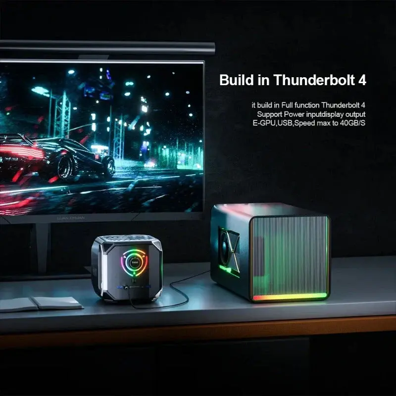 Thumbnail: GTBOX TANK Gaming Mini PC Intel Core i9 13900H/12900H i7 12700H With Nvidia 307