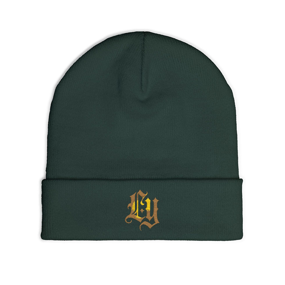 Thumbnail: La Yeni Logo Knit Beanie (Embroidery)
