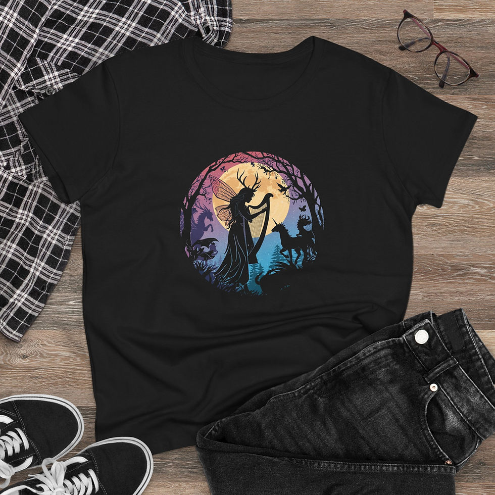 Thumbnail: Exclusive 4 Wands Faerie Events 2026 La Yeni t-shirt - semi-fitted t-shirt