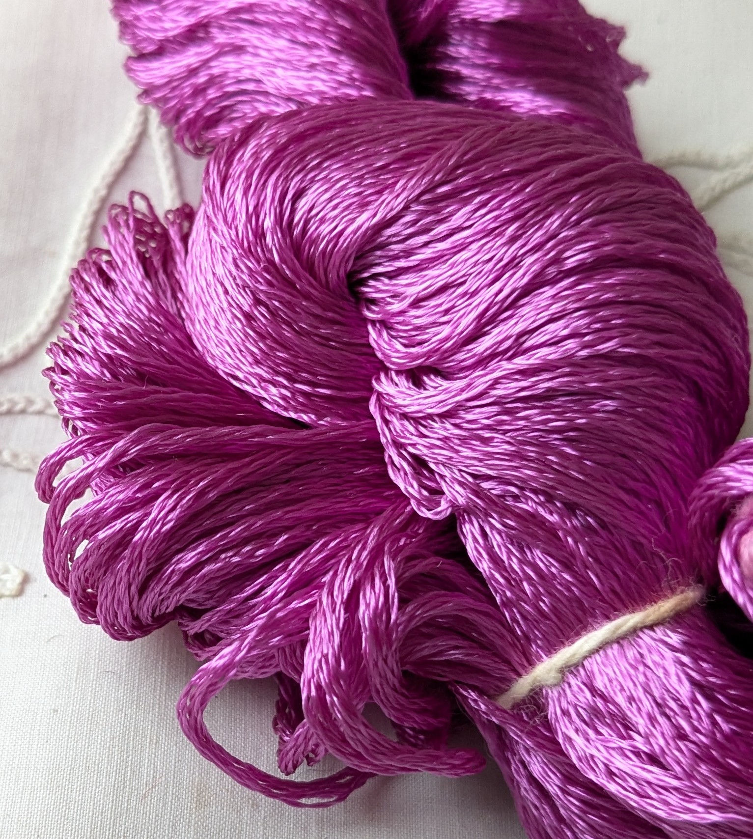Lrg. Skein Early 1900's French Silk Embroidery Thread