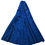 Thumbnail: Lrg Panel Mid to Late 1800's Wool Damask Fabric Royal Blue