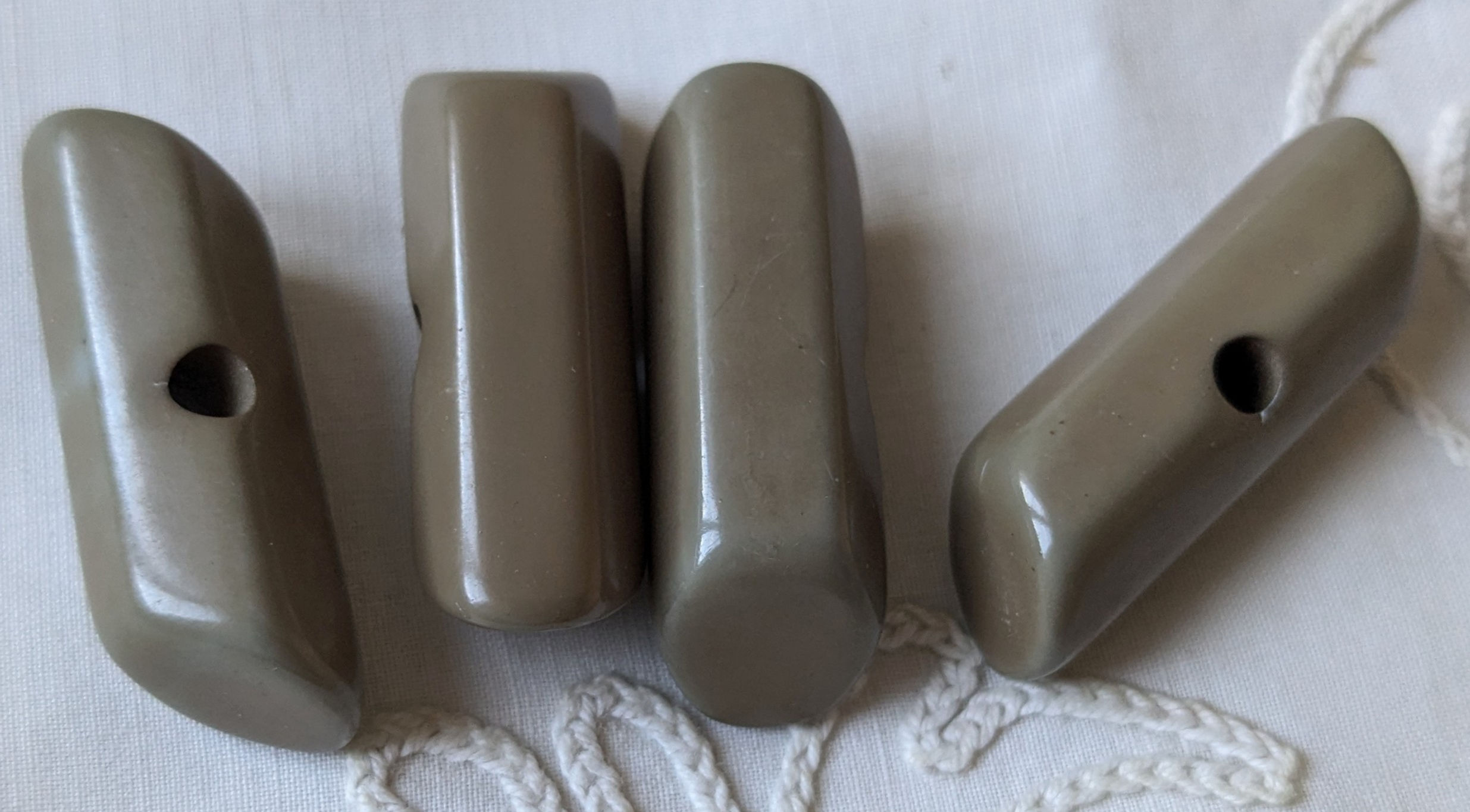 Set of 3 French Buttons "Period" 1960's