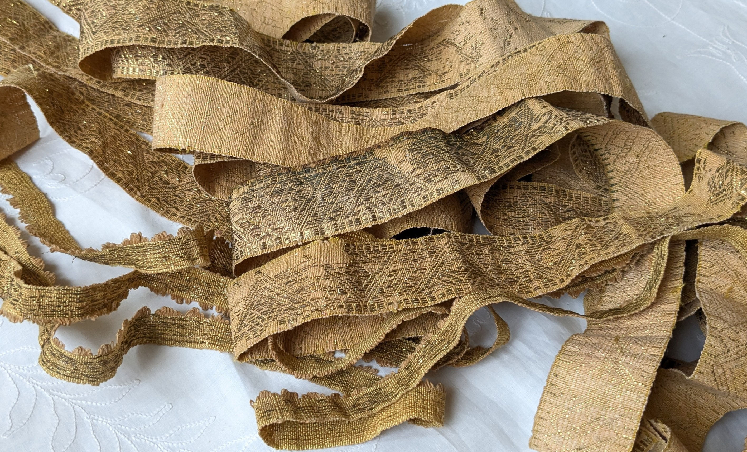 A Lrg. Lot of 19th Century French Gold Metallic Trims