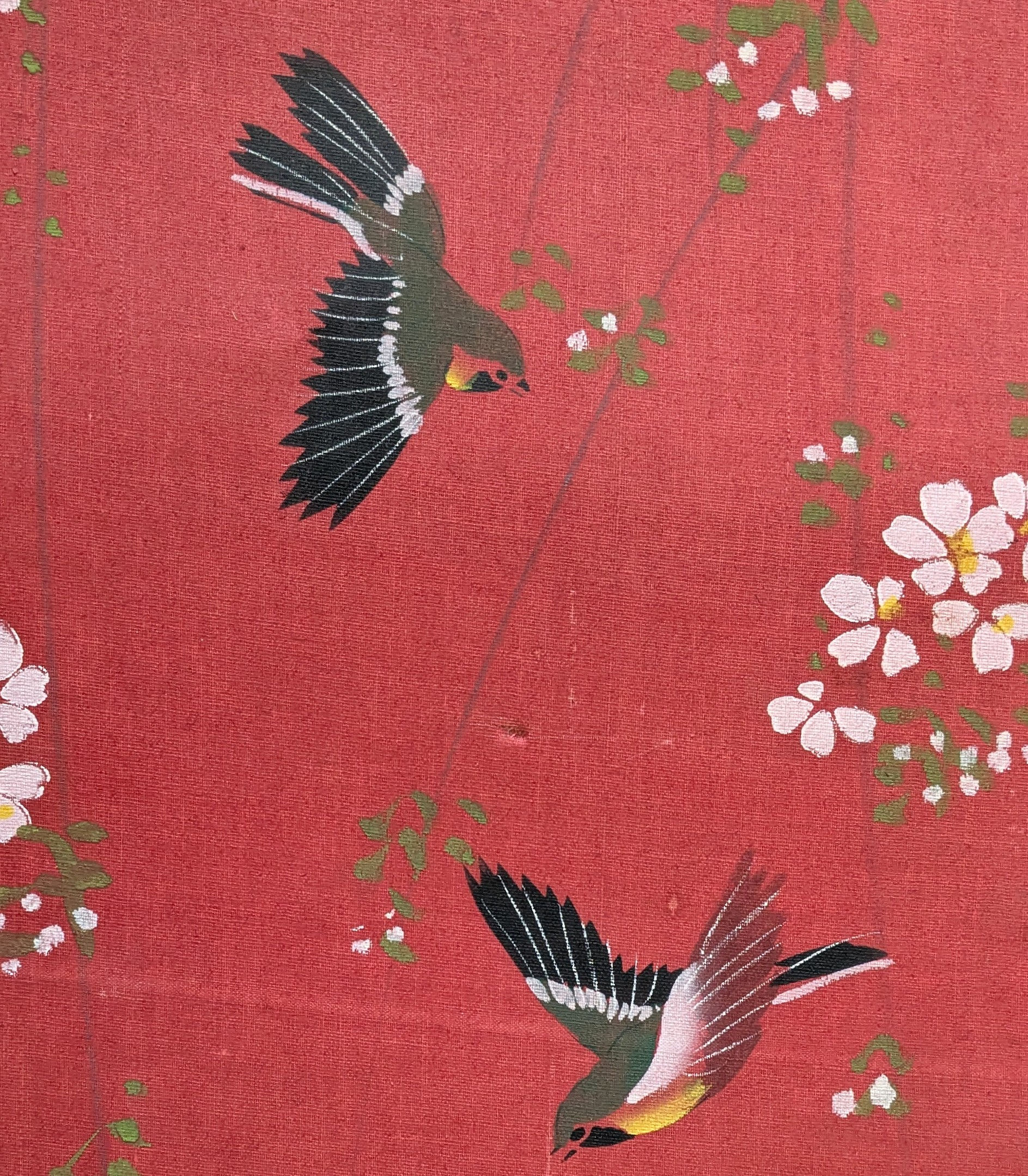 Early 1900's Chinese Hand Painted Screen Panel