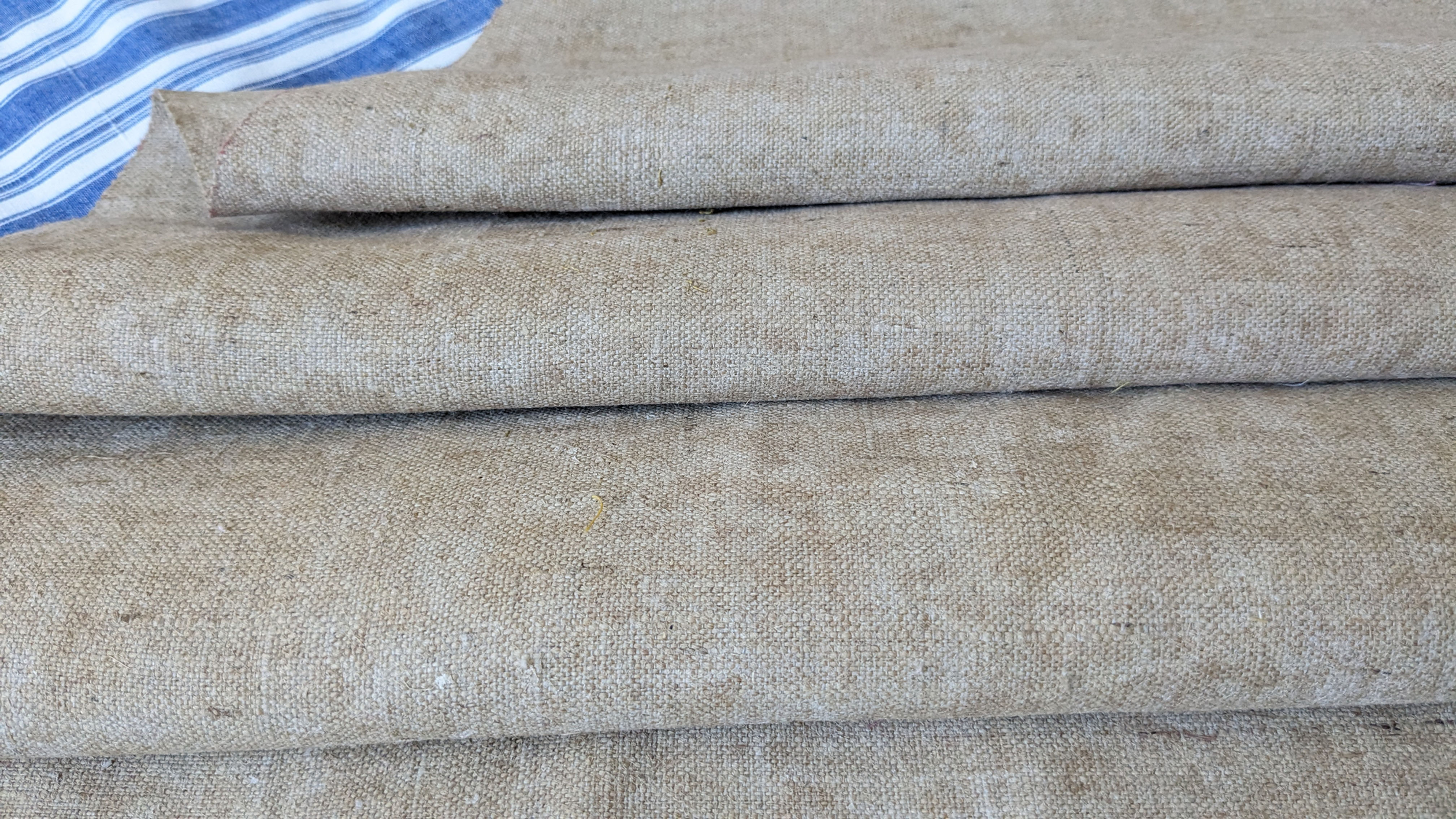 A 19th Century Linen Chasuble Liner Natural Linen Color