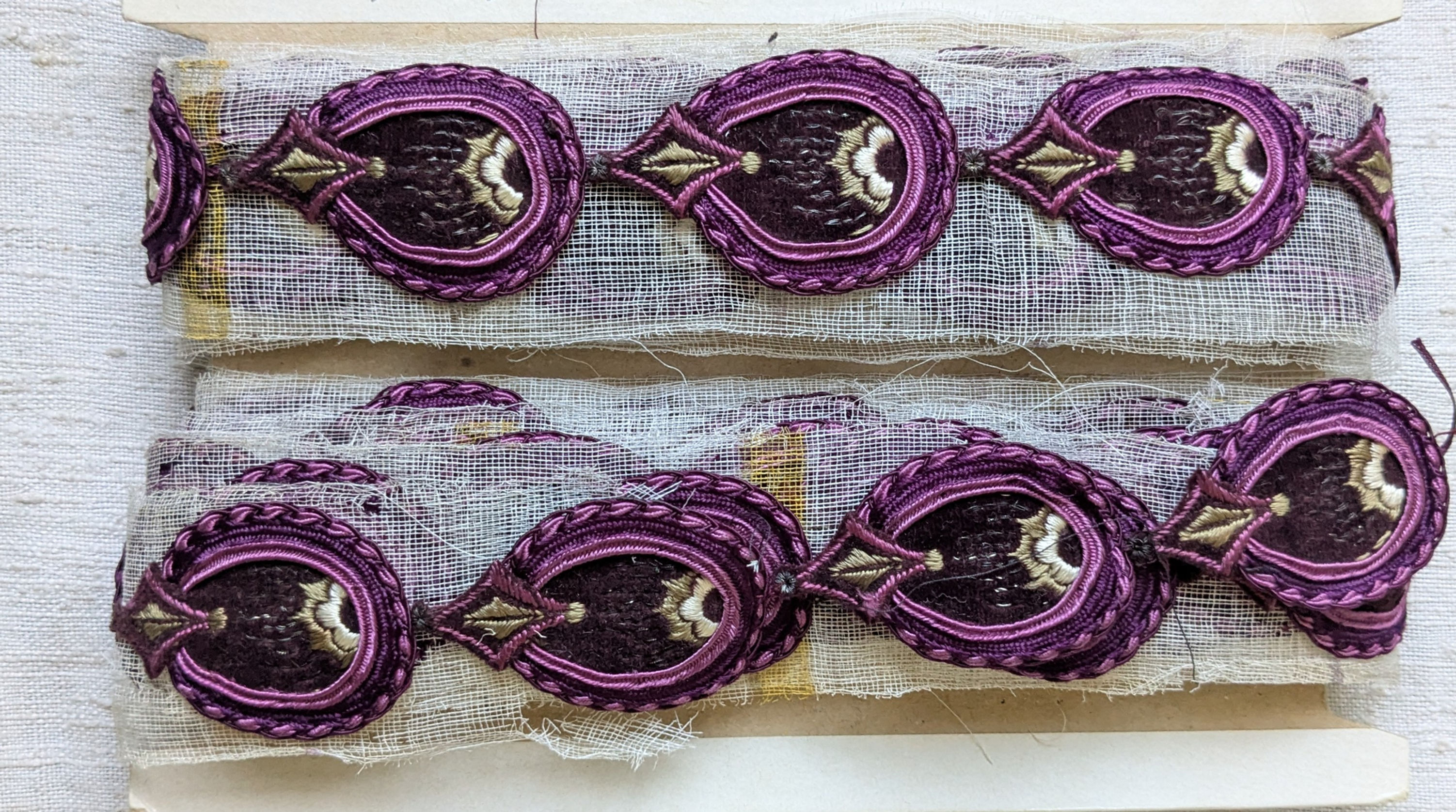 Superb Early 1900's French Passementerie Motif Trim