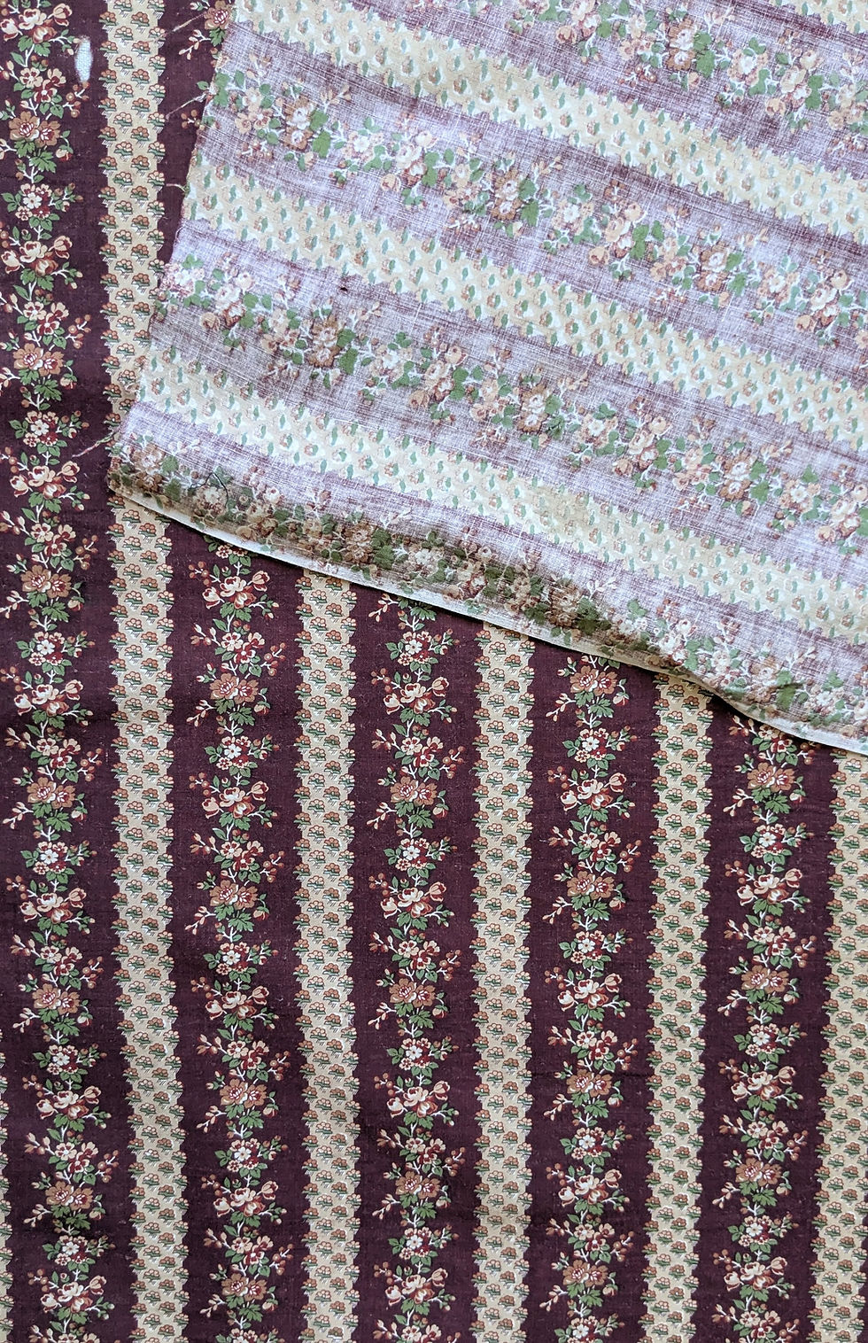 Thumbnail: Classic Look 19th Century French Cotton Roll Print Fabric