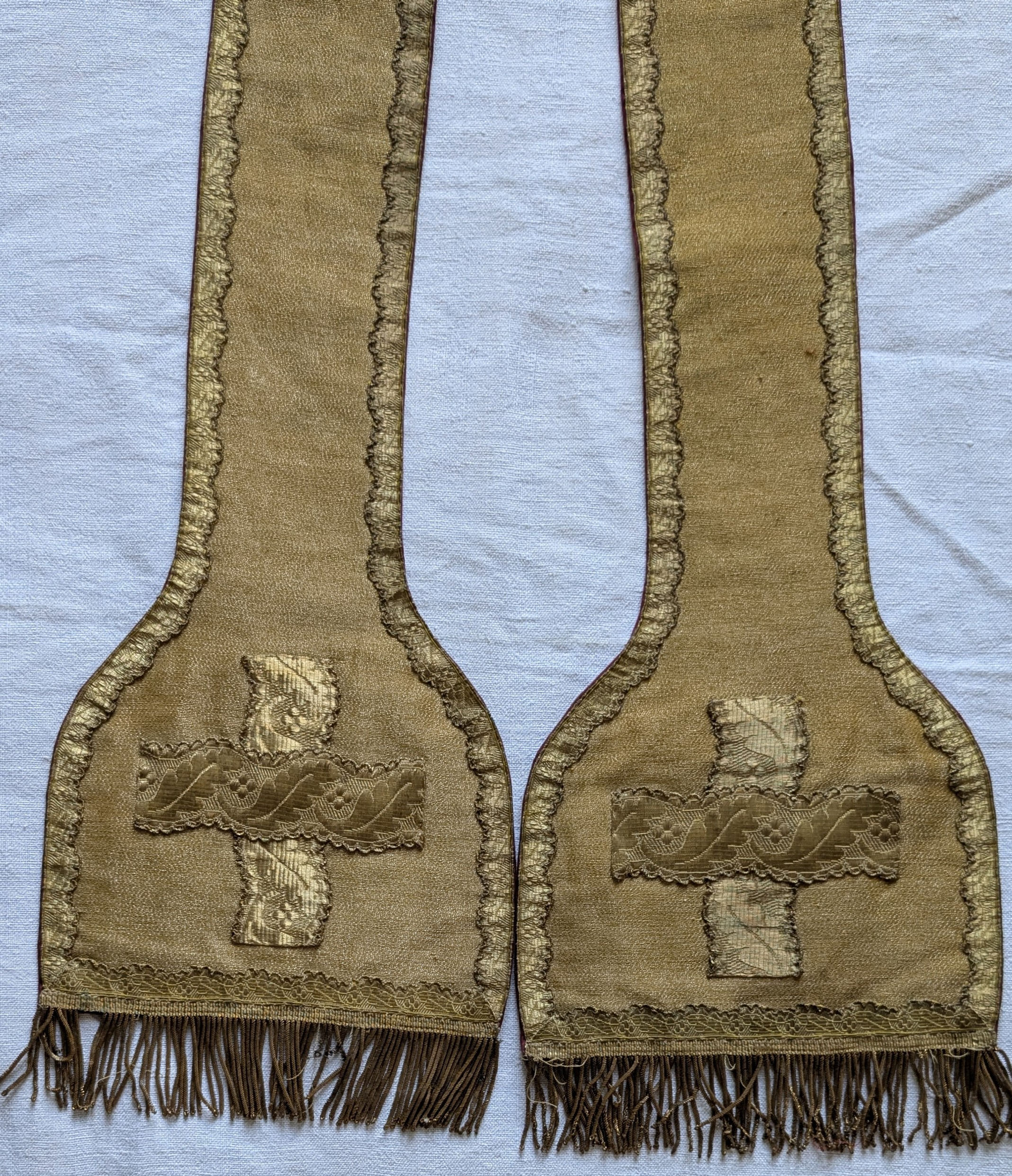 Early 1900's French Lame Stole