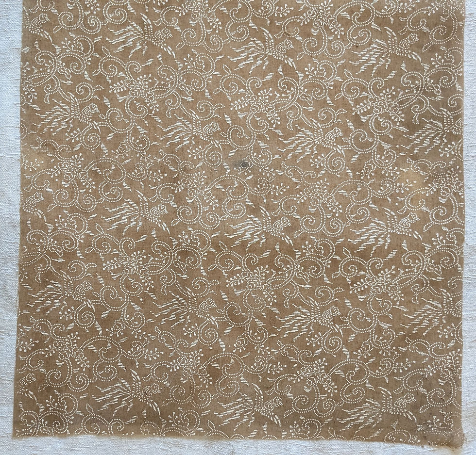 Thumbnail: An Early 1900's Chinese Block Print on Muslin