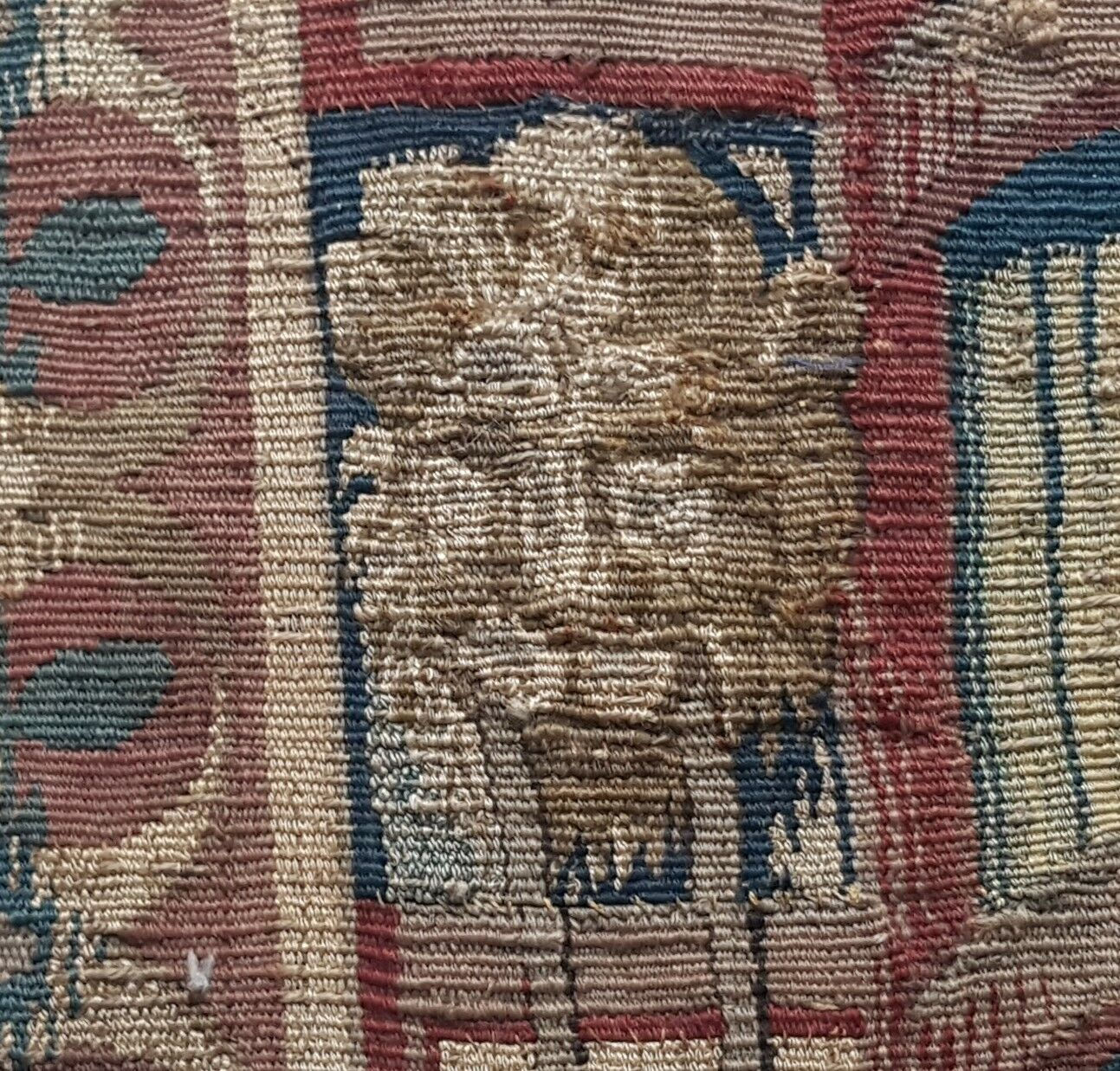 A 17th Century French Tapestry Panel Depicting A Figure Well Preserved!
