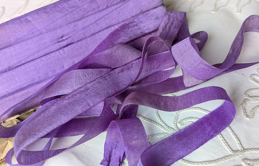 Thumbnail: Vintage Silk French Ribbon Perfect for Ribbon Work