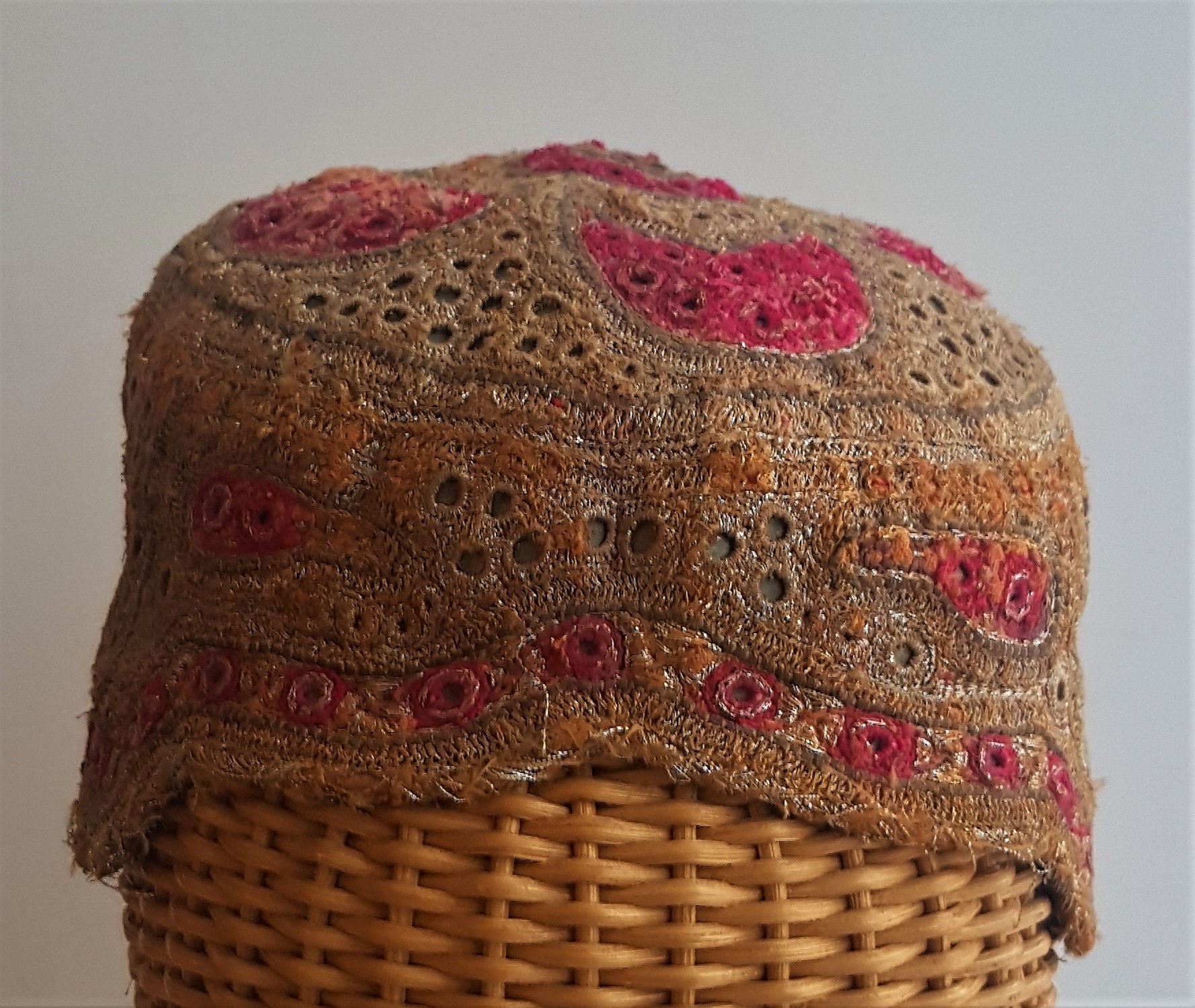 Antique Hand Embroidered Uzbek Hat