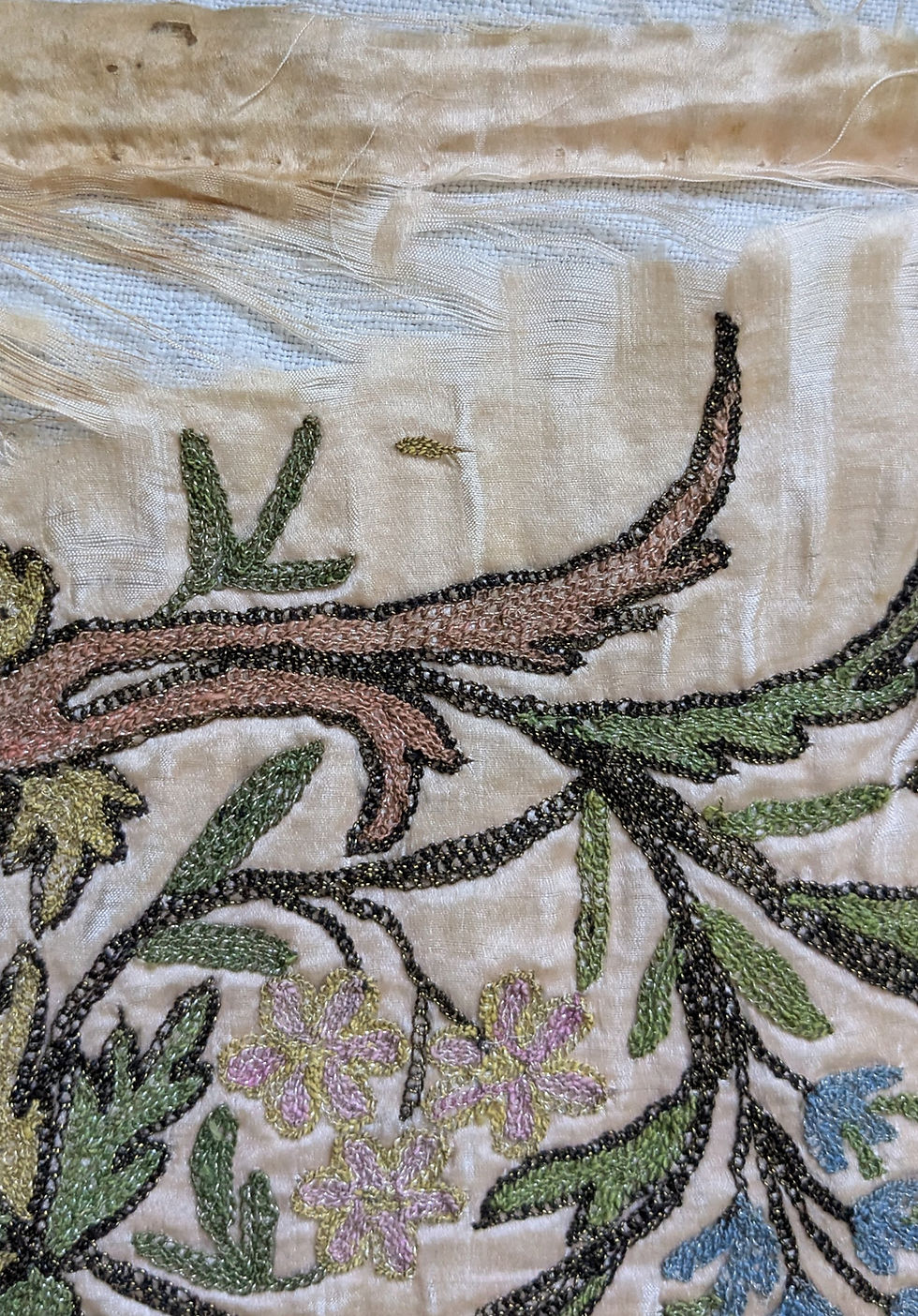 Thumbnail: Dating Late 1800's An Ottoman Embroidery Silk & Metallic