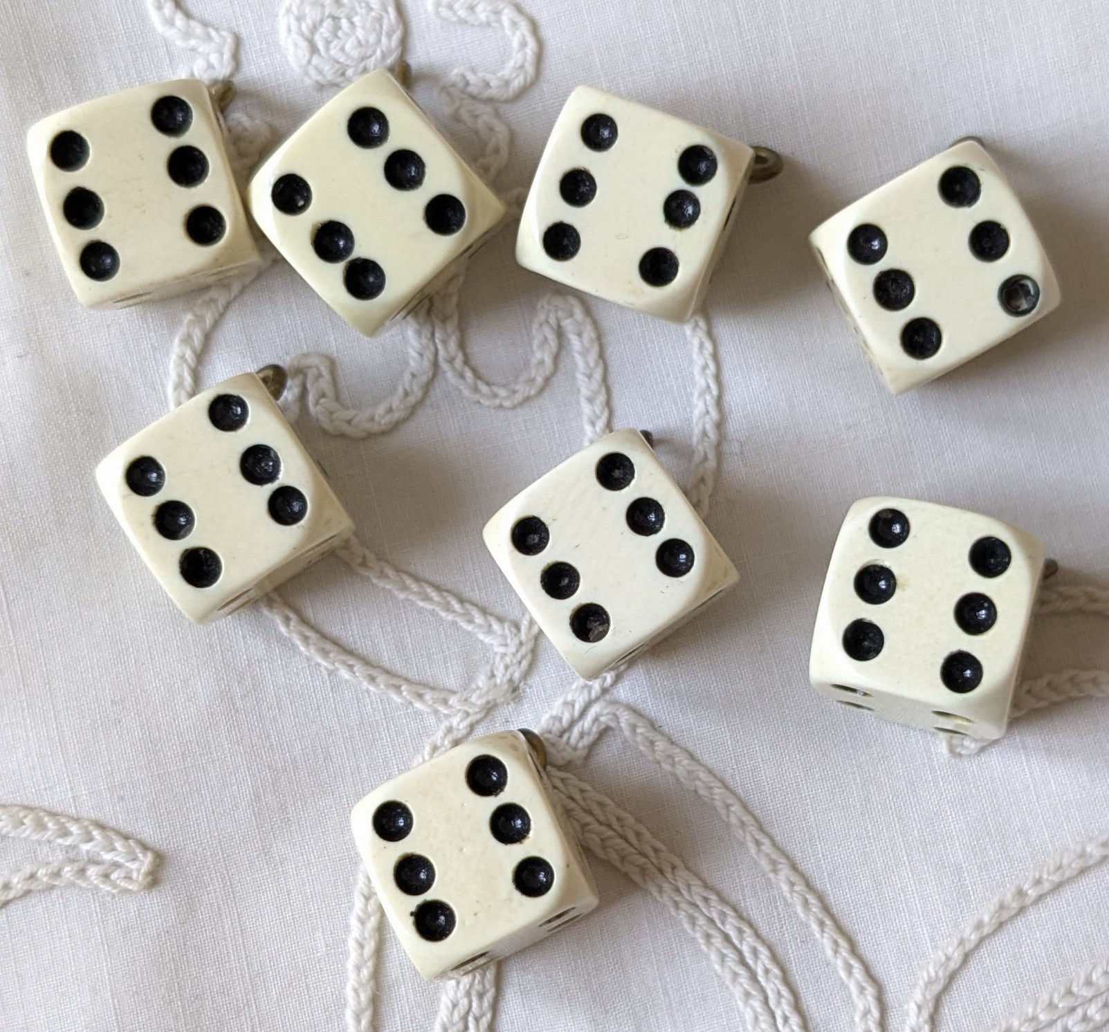 Set of French Buttons "Period" 1960's