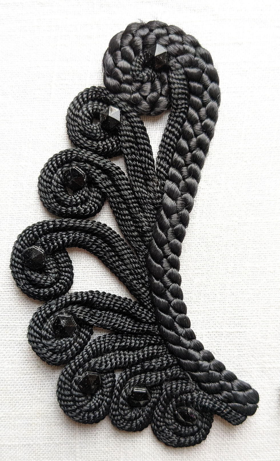 Thumbnail: A Lot of 3 Antique Victorian Period French Black Appliques