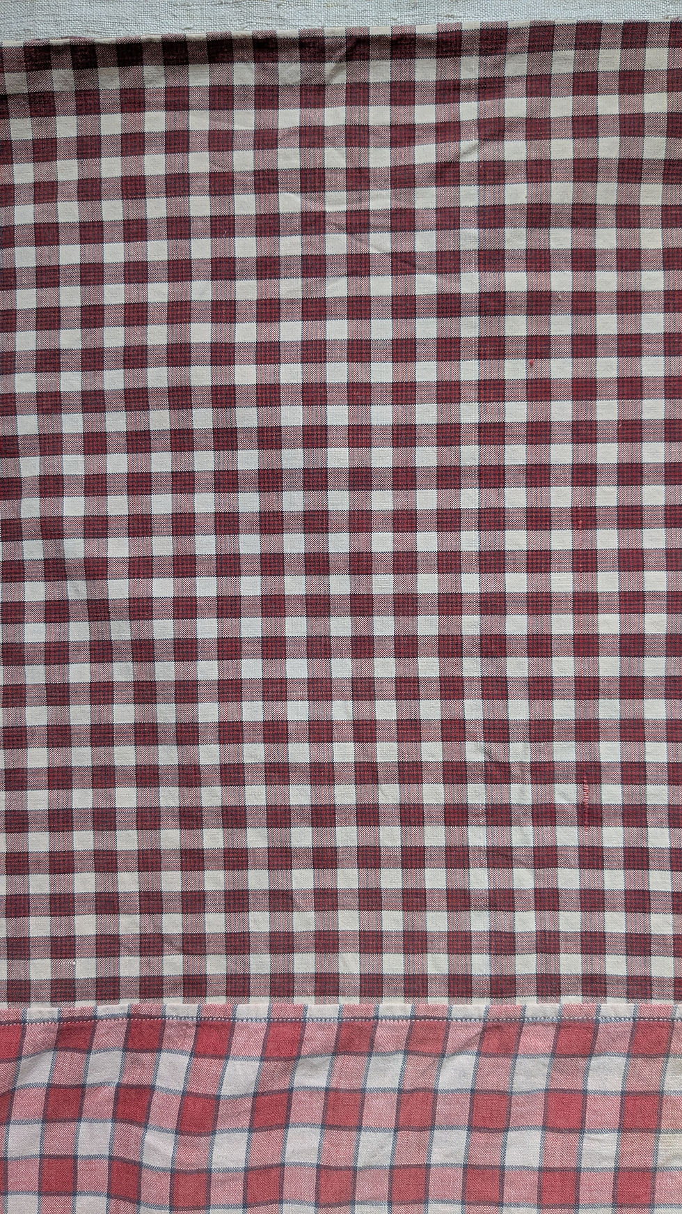 Thumbnail: Early 1900's French Cotton Plaid Duvet Cover