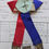 Thumbnail: Vintage French Commemorative Ribbon Red White & Blue