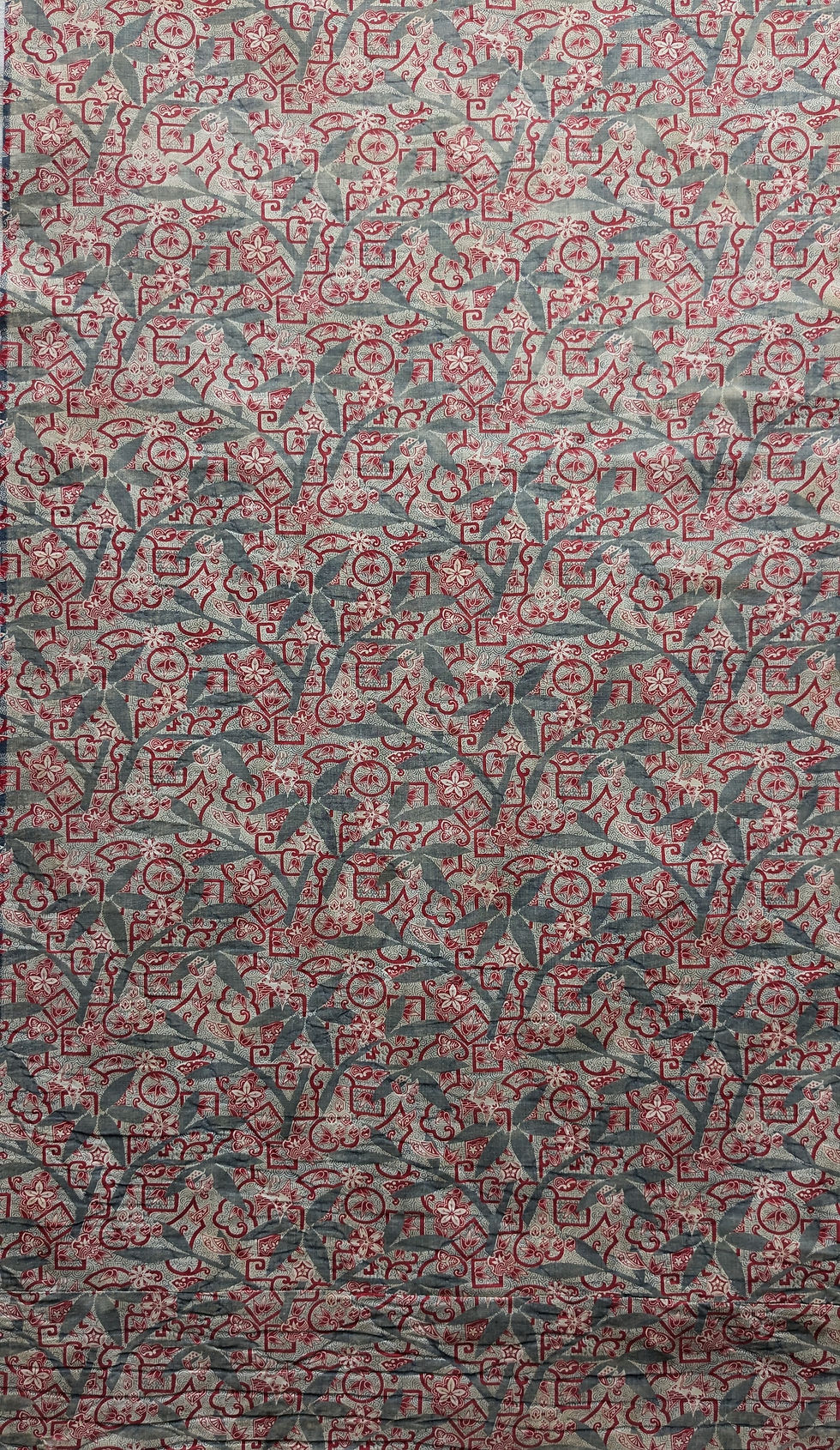 Thumbnail: A 19th Century French Cotton Print Fabric Abstract Florals