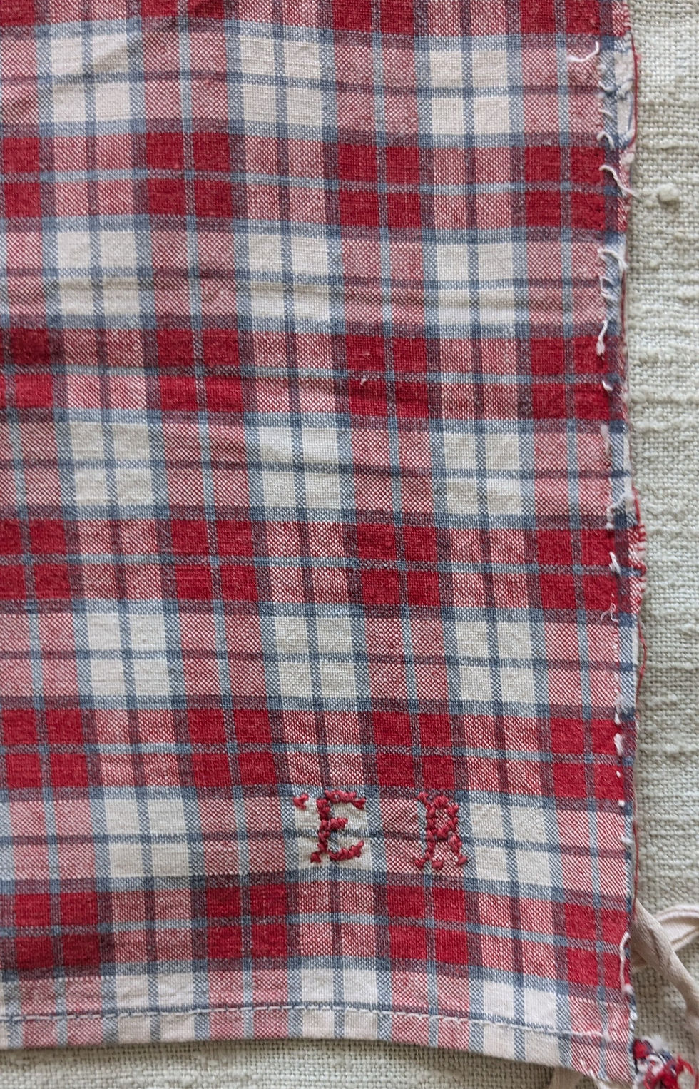 Thumbnail: Early 1900's French Cotton Plaid