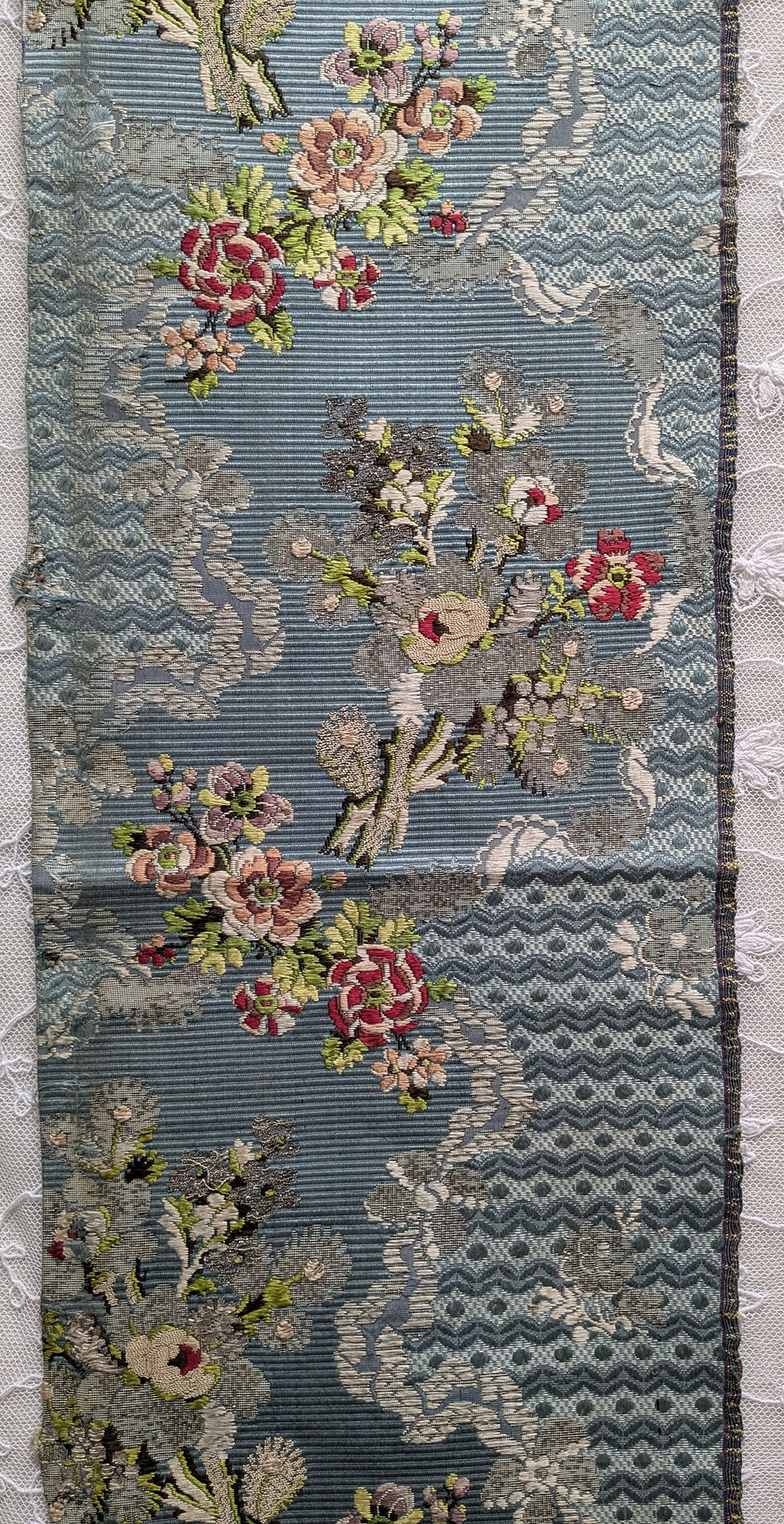 Thumbnail: An 18th Century French Silk Metallic Brocade