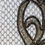 Thumbnail: Antique French Gold Metallic Embroid. Net Lace Stemmed Flower