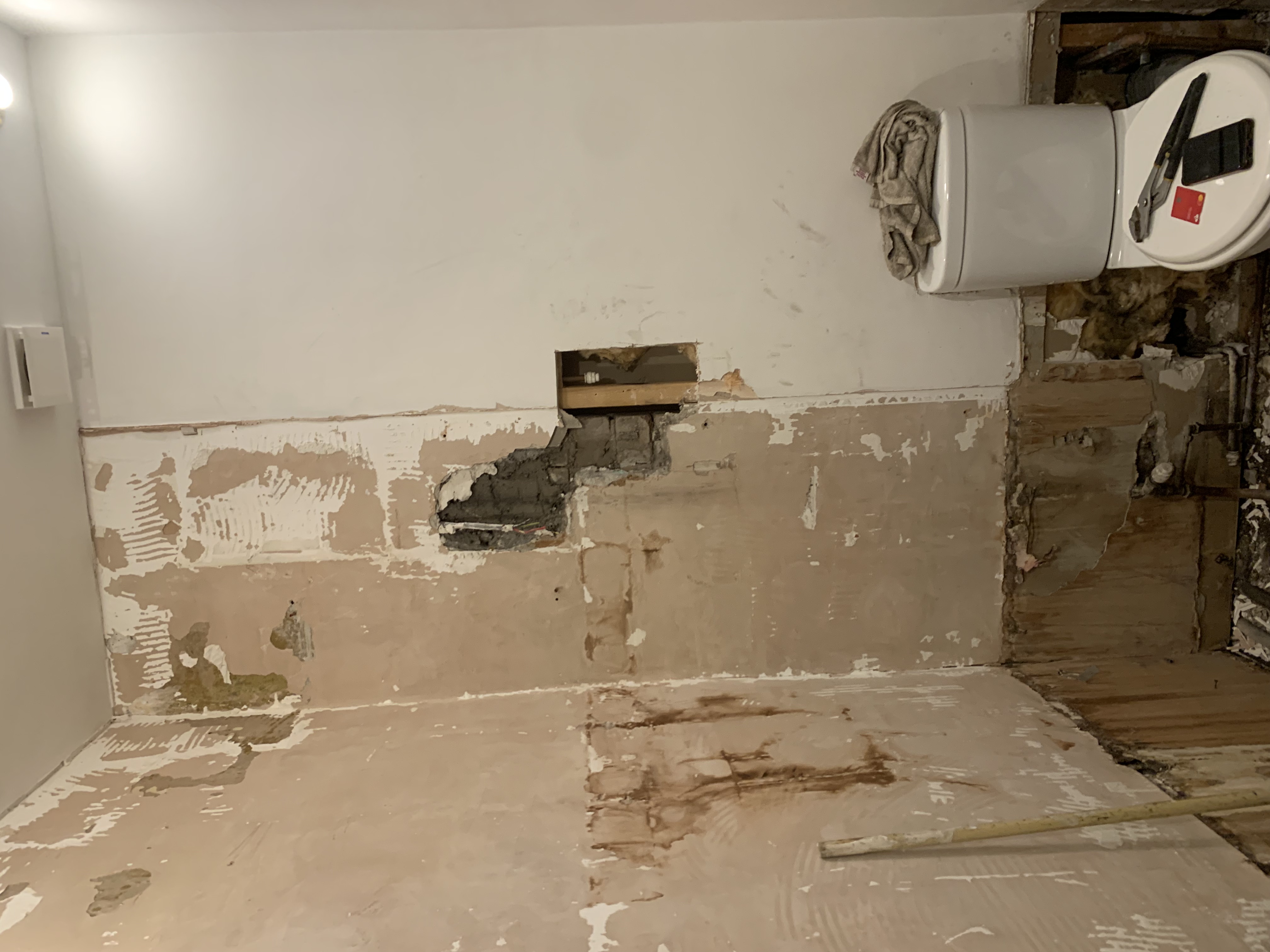 Bathroom renovation — photograph 1