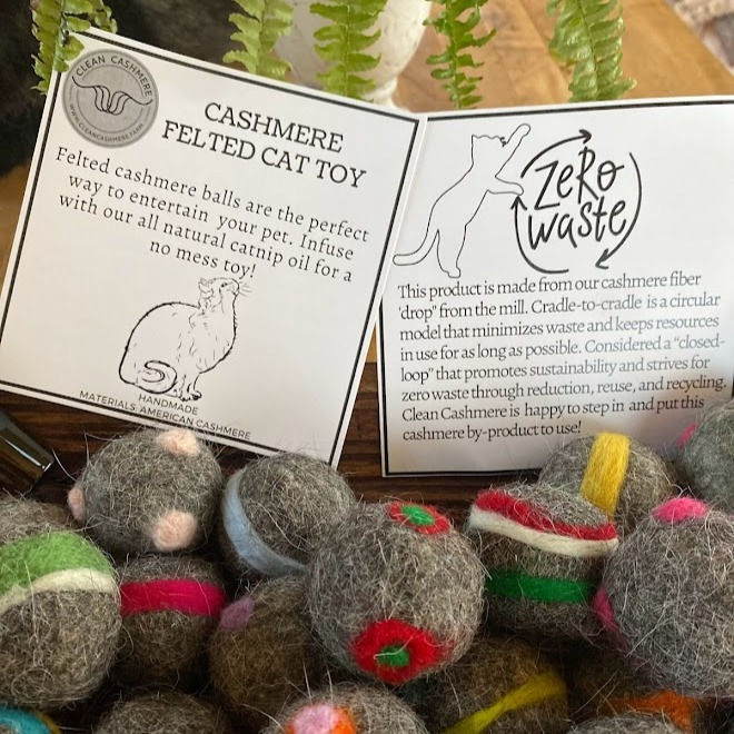 Thumbnail: Cashmere Felted Cat Toy