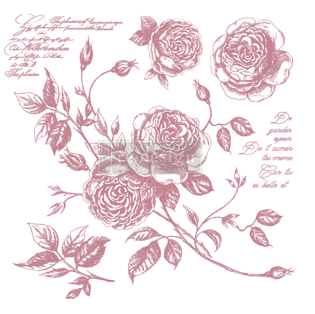 DECOR STAMP - Romance Roses