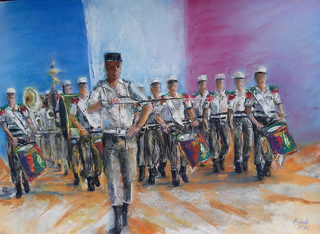 HUBERT-MOUNEY Martine -Legio patria nostra- Pastel sec - H 50 cm x l 70 cm.jpg