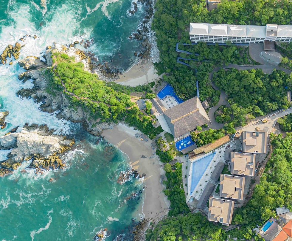 Coral Blue Huatulco Dron