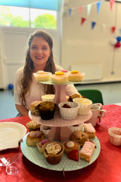 Leanne at the Viables Community Centre Jubilee Cream Tea 02/06/2022